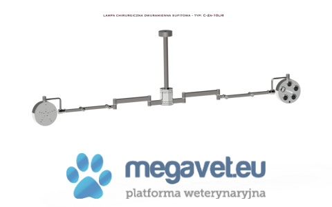 Lampa chirurgiczna dwuramienna weterynaryjna (EUV)