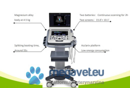 Edan Acclarix AX3 vet ultrasound scanner (PNT)